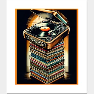 Retro Vinyl And Turntable Posters and Art